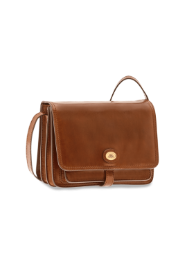 Shoulder strap postman's The Bridge Story Donna leather brown