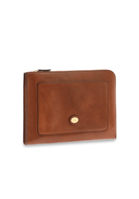 Bandoulière postier est Le Pont Histoire Donna en cuir brun