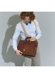 Shoulder strap messenger The Bridge Story Donna leather brown