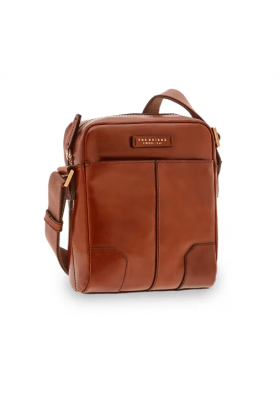 BORSELLO PIATTO UOMO THE BRIDGE CON TRACOLLA IN PELLE