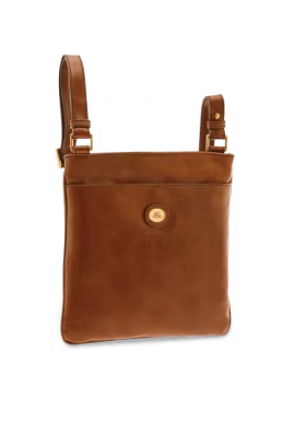 BORSELLO PIATTO UOMO THE BRIDGE CON TRACOLLA IN PELLE