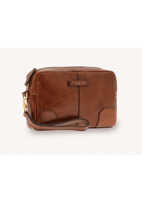 BORSELLO PIATTO UOMO THE BRIDGE CON TRACOLLA IN PELLE