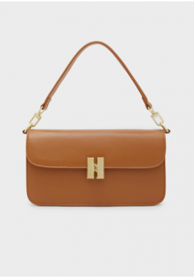 Borsa Coccinelle Liya cuir véritable poudre de couleur rose