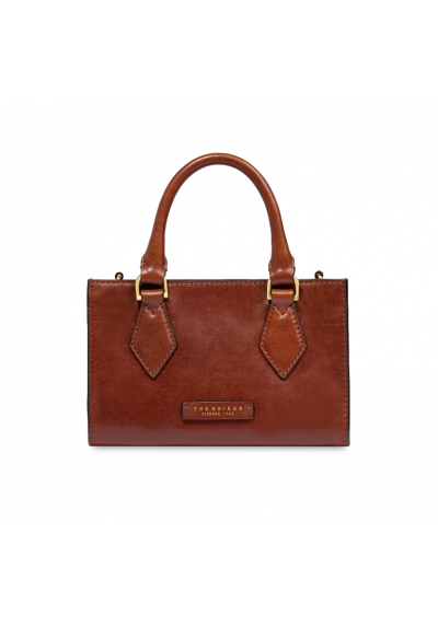 Borsa a mano con tracolla in tessuto THE BRIDGE IDA 04100501 Cuoio