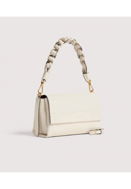 Borsa Coccinelle Liya de cuero genuino color rosado polvo