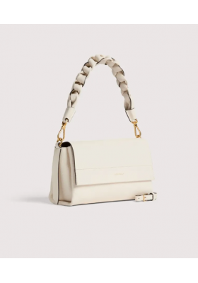 Borsa Coccinelle Liya de cuero genuino color rosado polvo