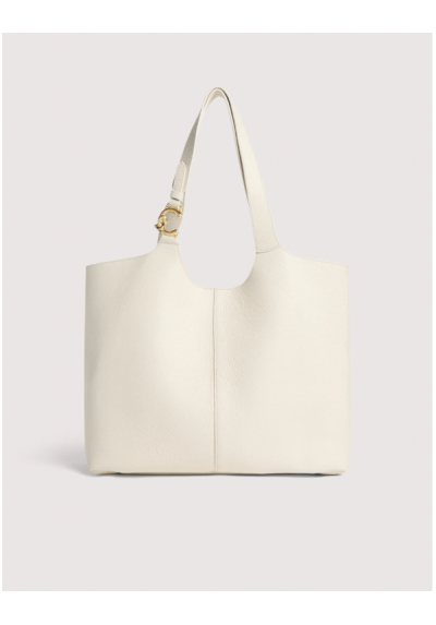 Borsa Coccinelle Liya de cuero genuino color rosado polvo