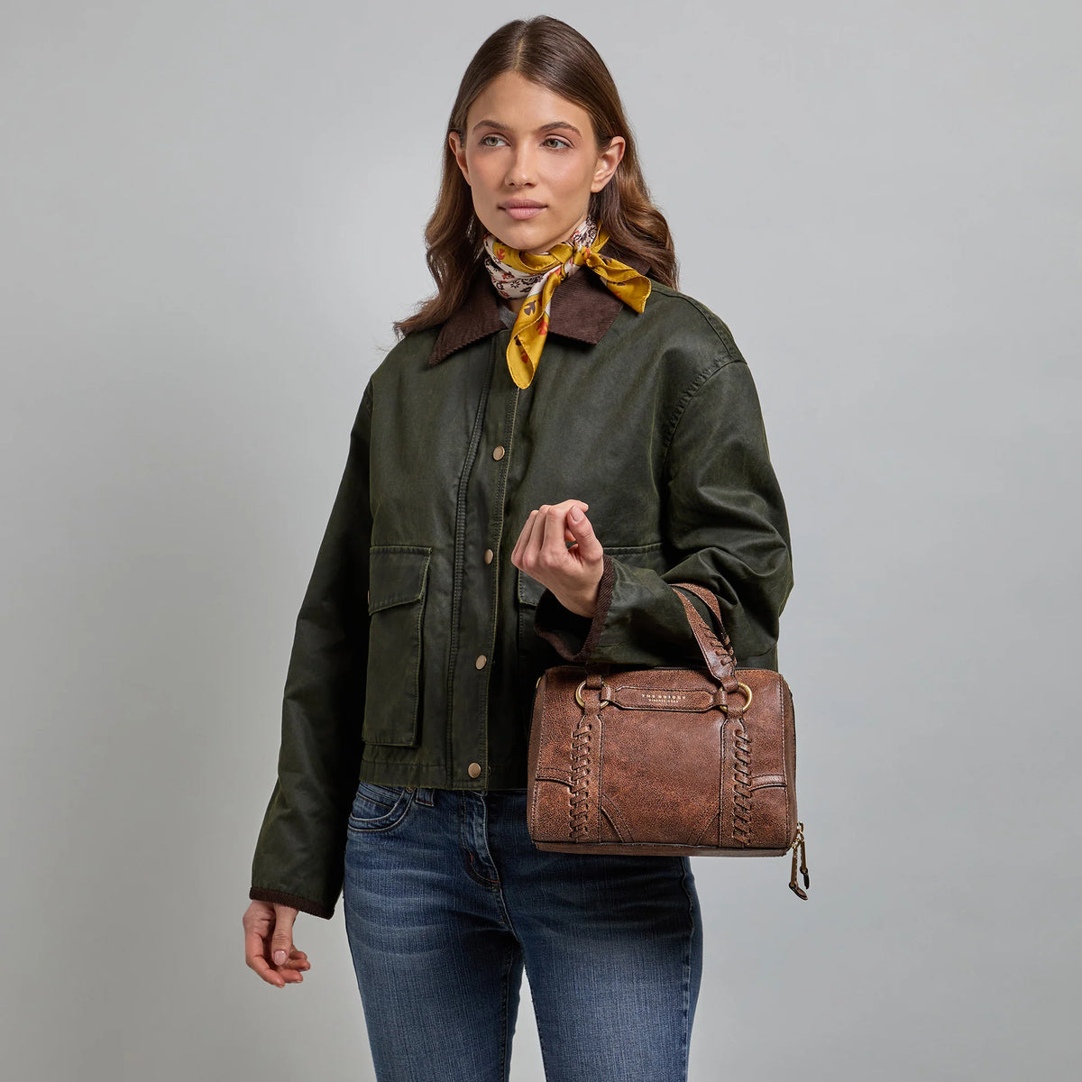 Borsa a mano e a spalla THE BRIDGE LAURA WOW Moka Gold
