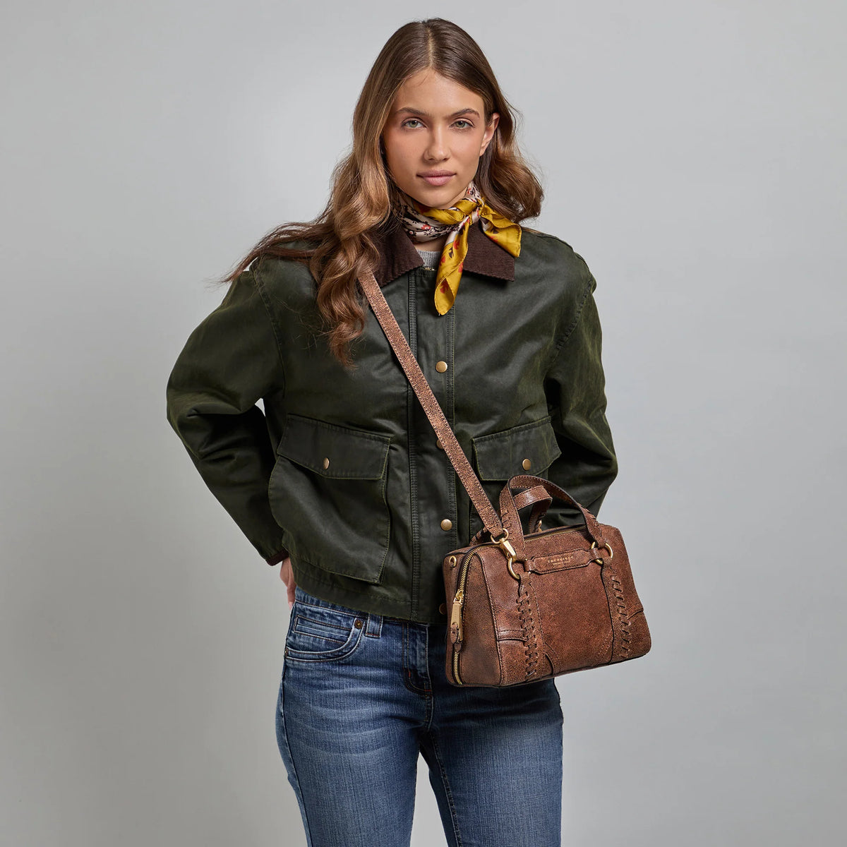 Borsa a mano e a spalla THE BRIDGE LAURA WOW Moka Gold