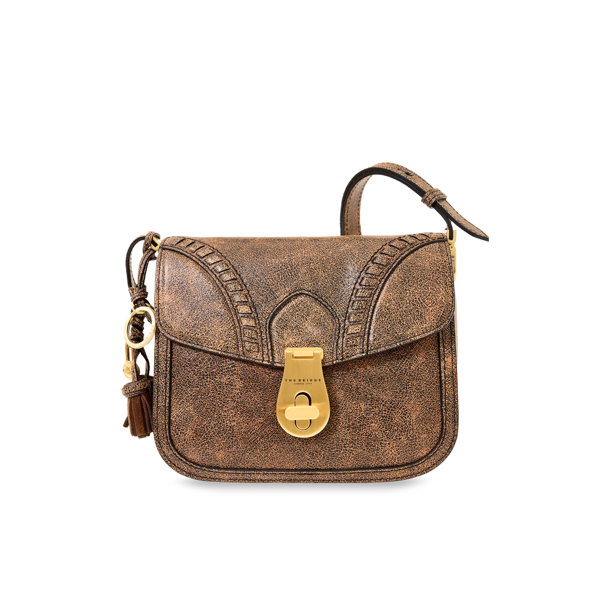 Borsa a spalla THE BRIDGE MIA WOW Moka Gold
