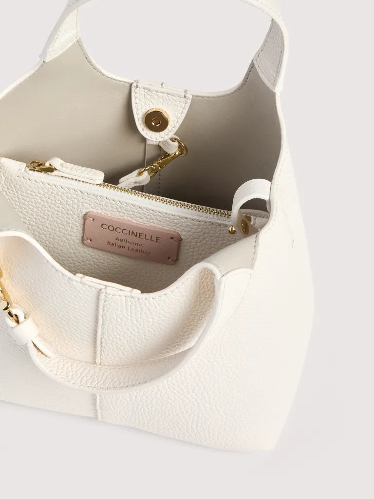 Borsa a mano con tracolla COCCINELLE C-EASY E1SHA580101 Pearl