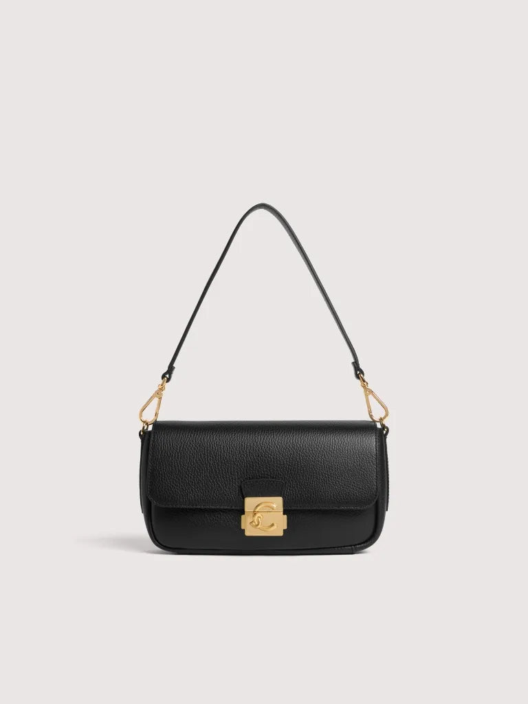 Borsa a spalla COCCINELLE C-ME LOCK E1U4K120201 Nero