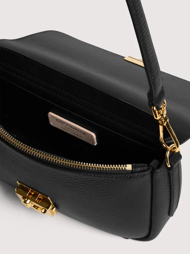 Borsa a spalla COCCINELLE C-ME LOCK E1U4K120201 Nero
