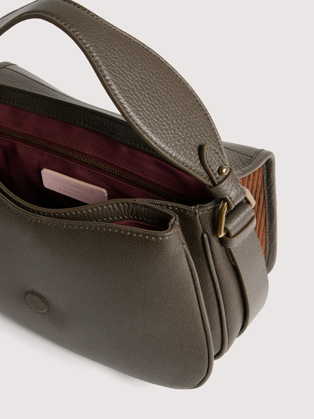 Borsa a mano con tracolla COCCINELLE MAVERY Fango