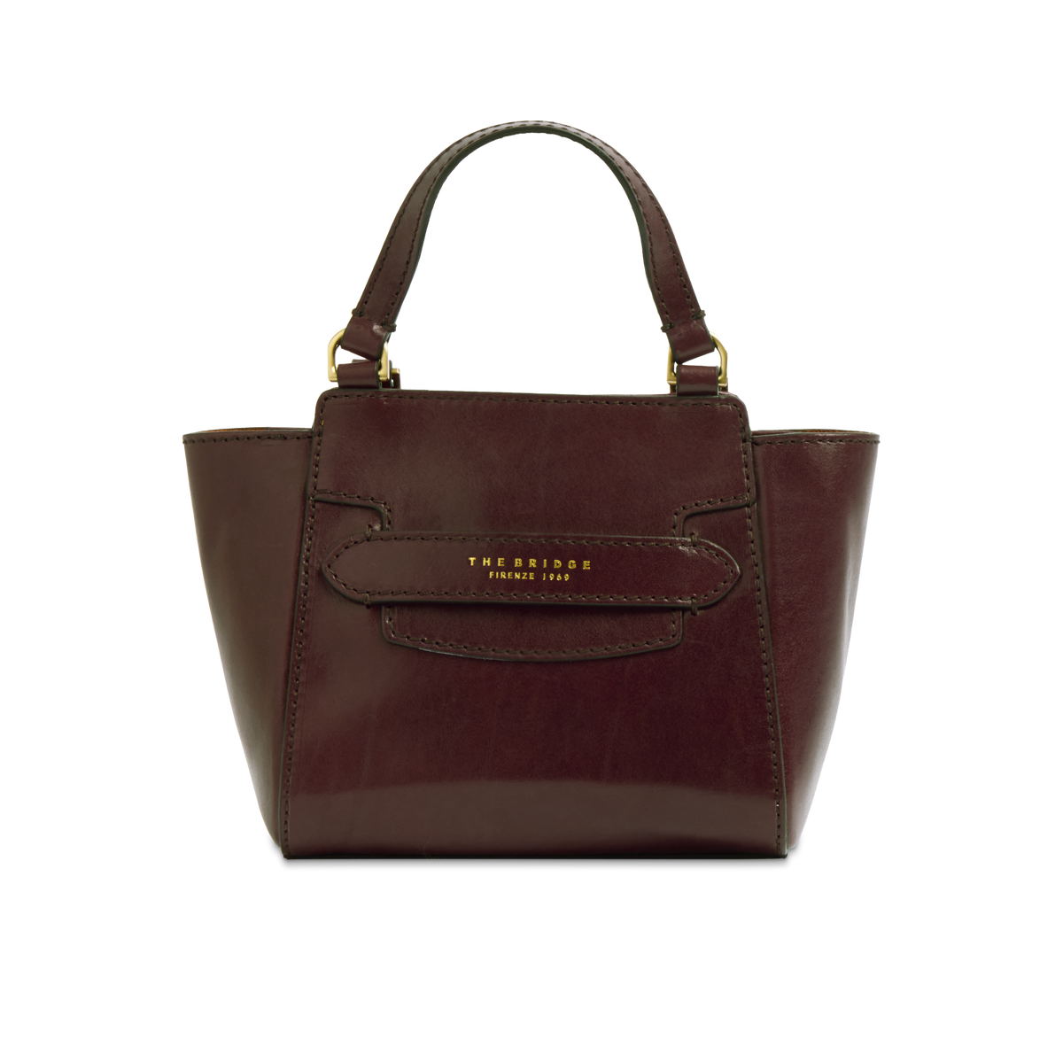 Borsa a mano con tracolla THE BRIDGE LUCREZIA Moka