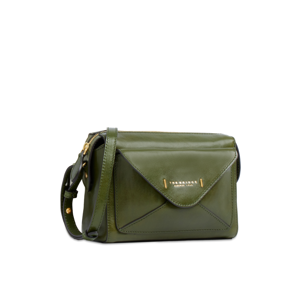 Borsa con doppia tracolla THE BRIDGE FRIDA 04290401 Verde