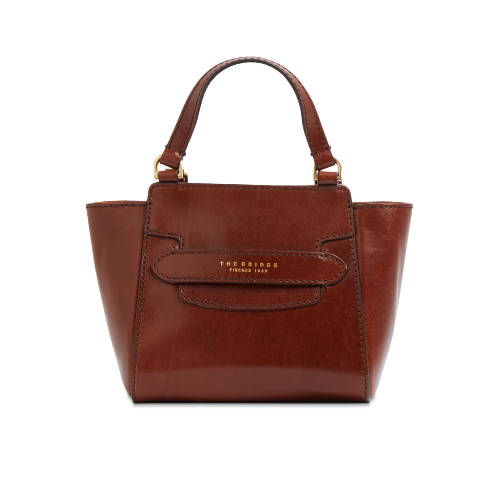 Borsa a mano con tracolla THE BRIDGE LUCREZIA Cuoio
