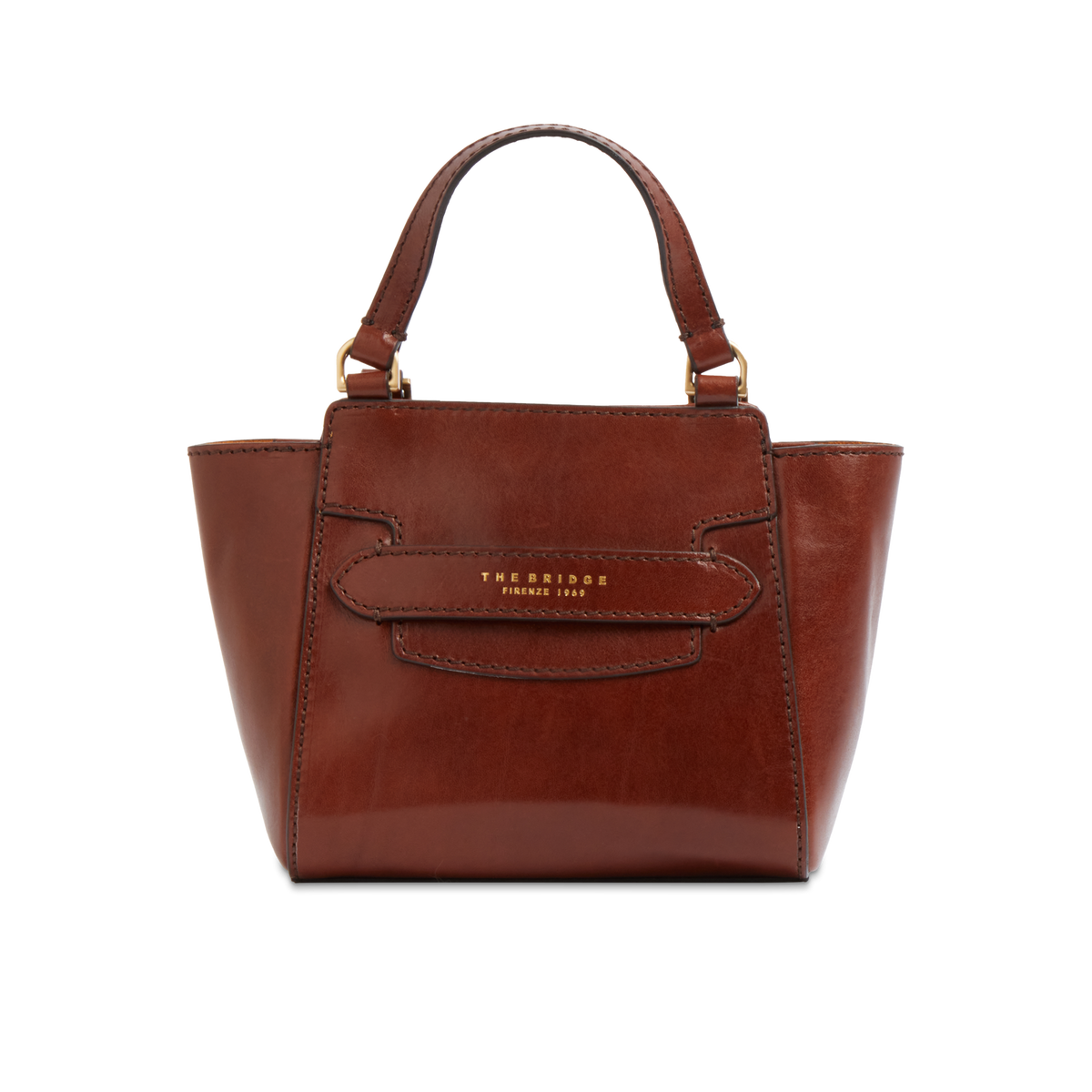 Borsa a mano con tracolla THE BRIDGE LUCREZIA Cuoio