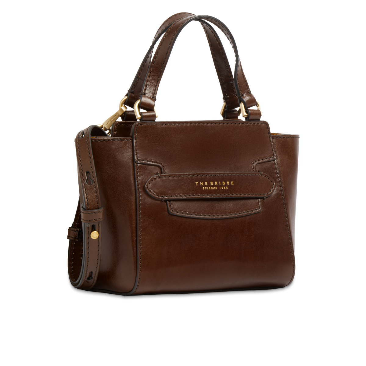 Borsa a mano con tracolla THE BRIDGE LUCREZIA Moka
