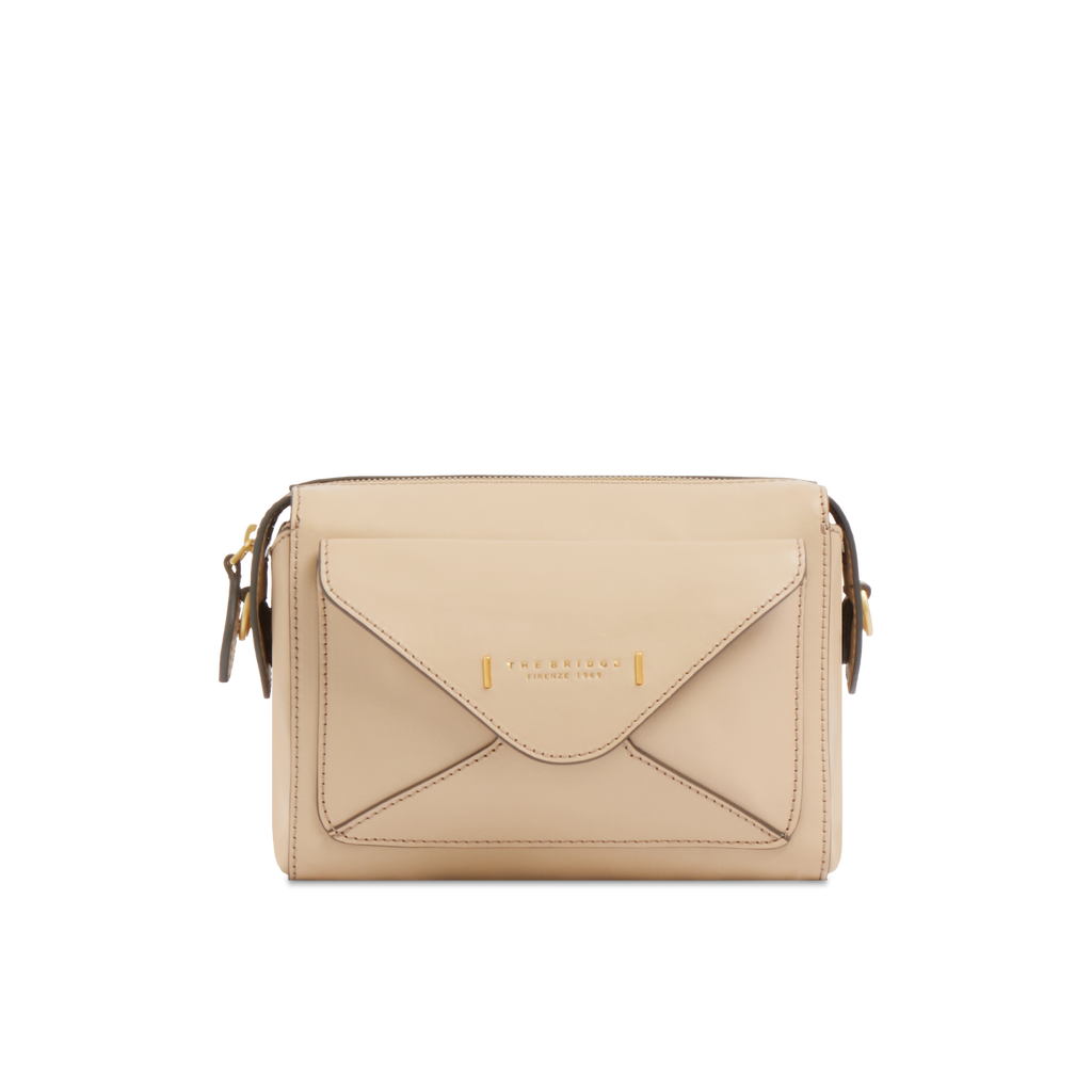 Borsa con doppia tracolla THE BRIDGE FRIDA 04290401 Burro