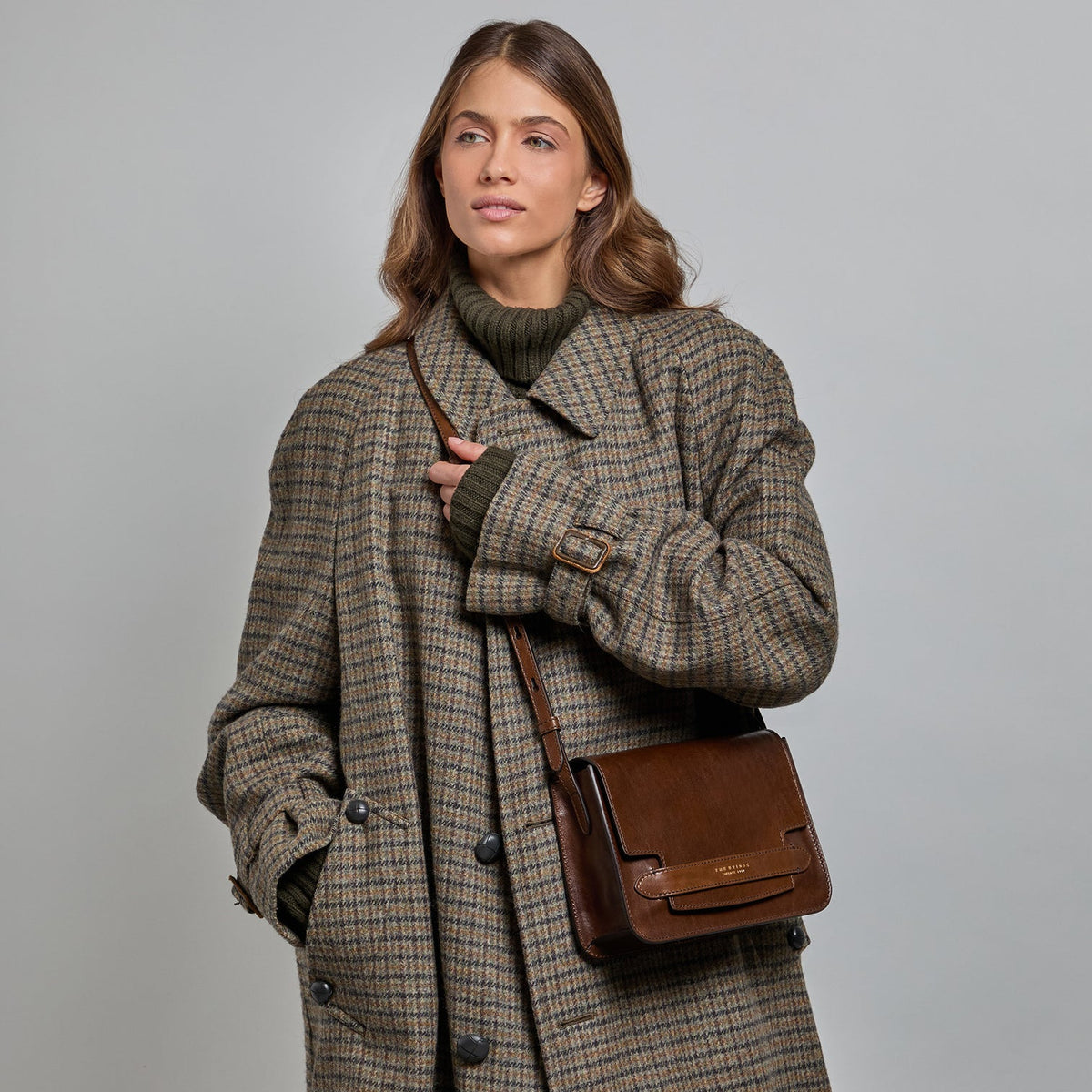 Borsa a spalla THE BRIDGE LUCREZIA 04193001 Moka