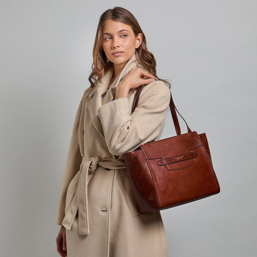 Borsa Shopper THE BRIDGE LUCREZIA Cuoio