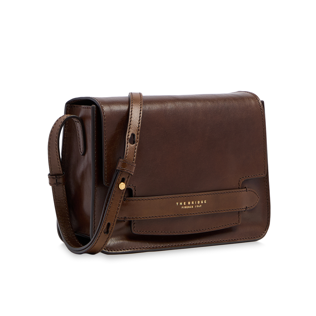 Borsa a spalla THE BRIDGE LUCREZIA 04193001 Moka