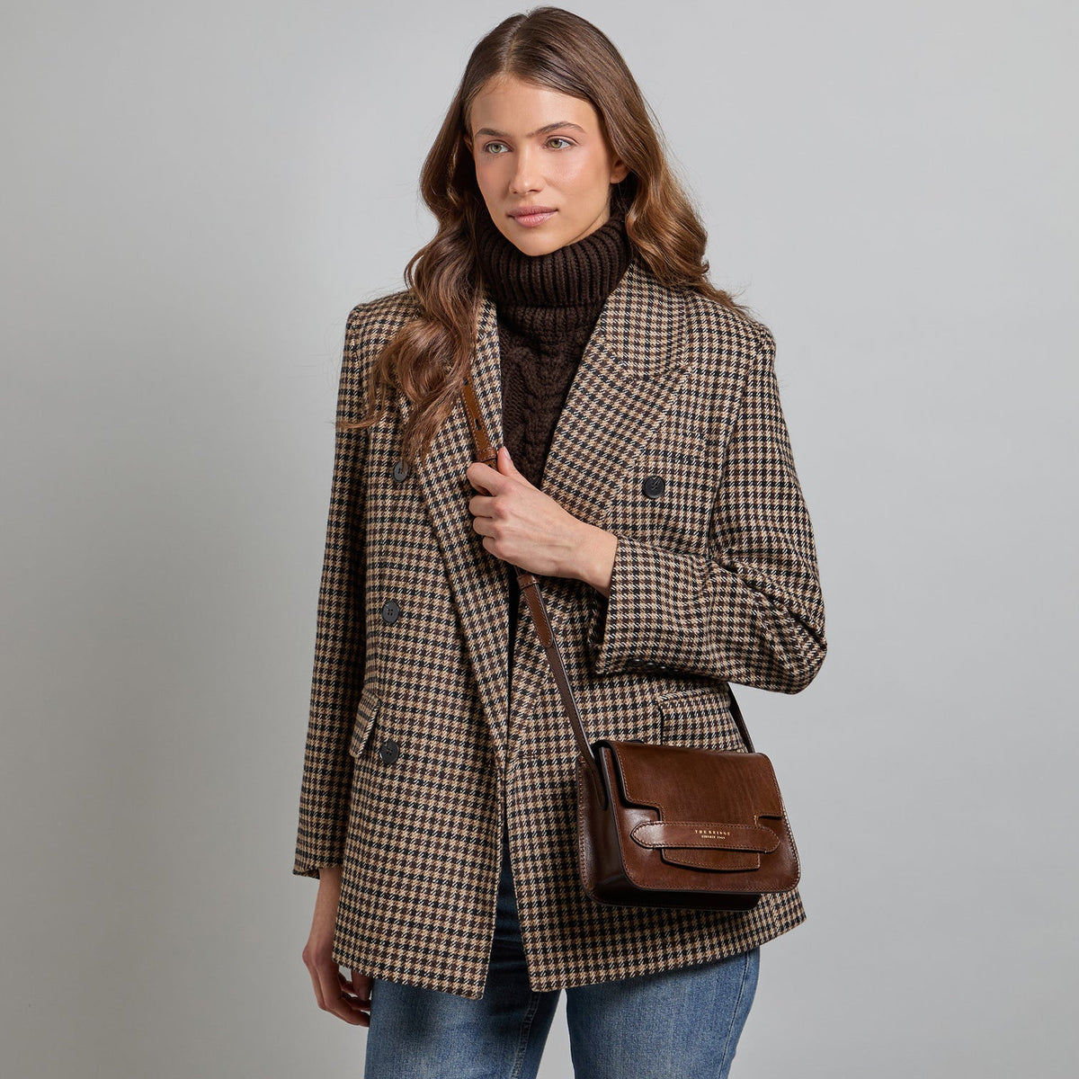 Borsa a spalla THE BRIDGE LUCREZIA 04192001 Moka