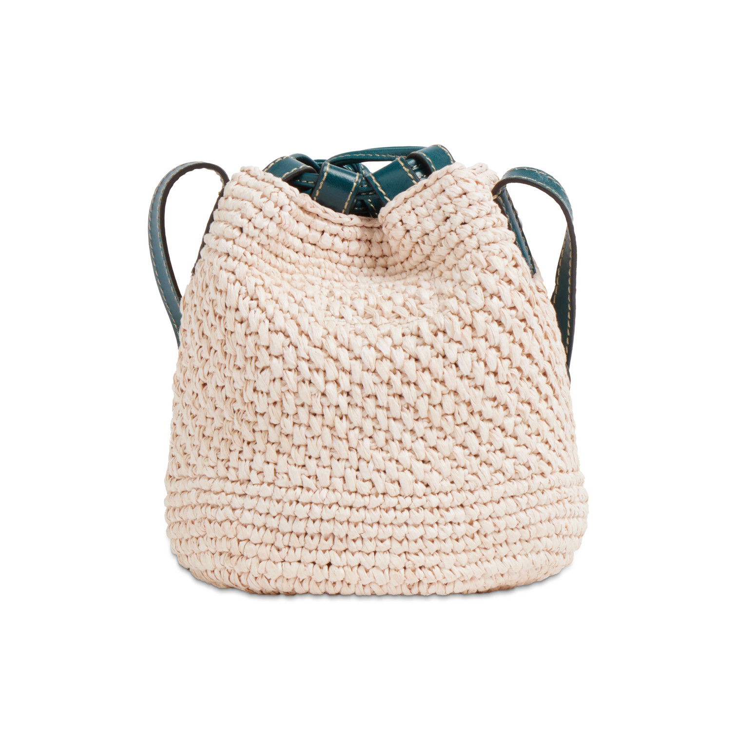 Borsa secchiello in paglia di Vienna THE BRIDGE LUNA 0411466U Blu