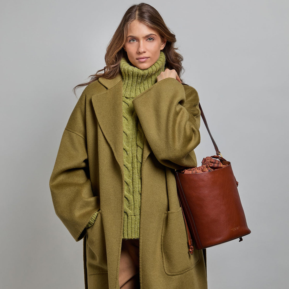 Borsa Secchiello THE BRIDGE LUCE SOFT Cuoio
