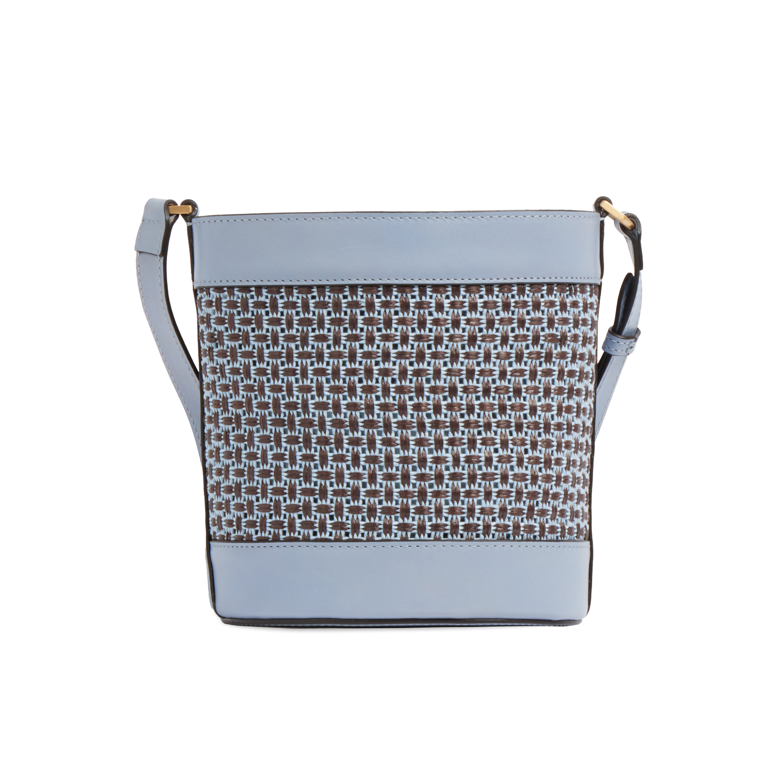 Borsa secchiello in rafia e cotone THE BRIDGE LUNA 041116KX Celeste