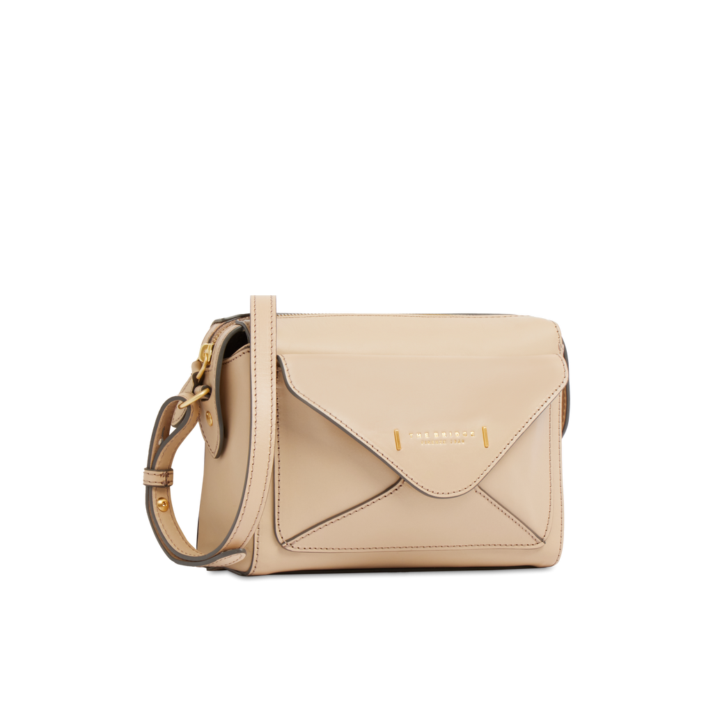 Borsa con doppia tracolla THE BRIDGE FRIDA 04290401 Burro