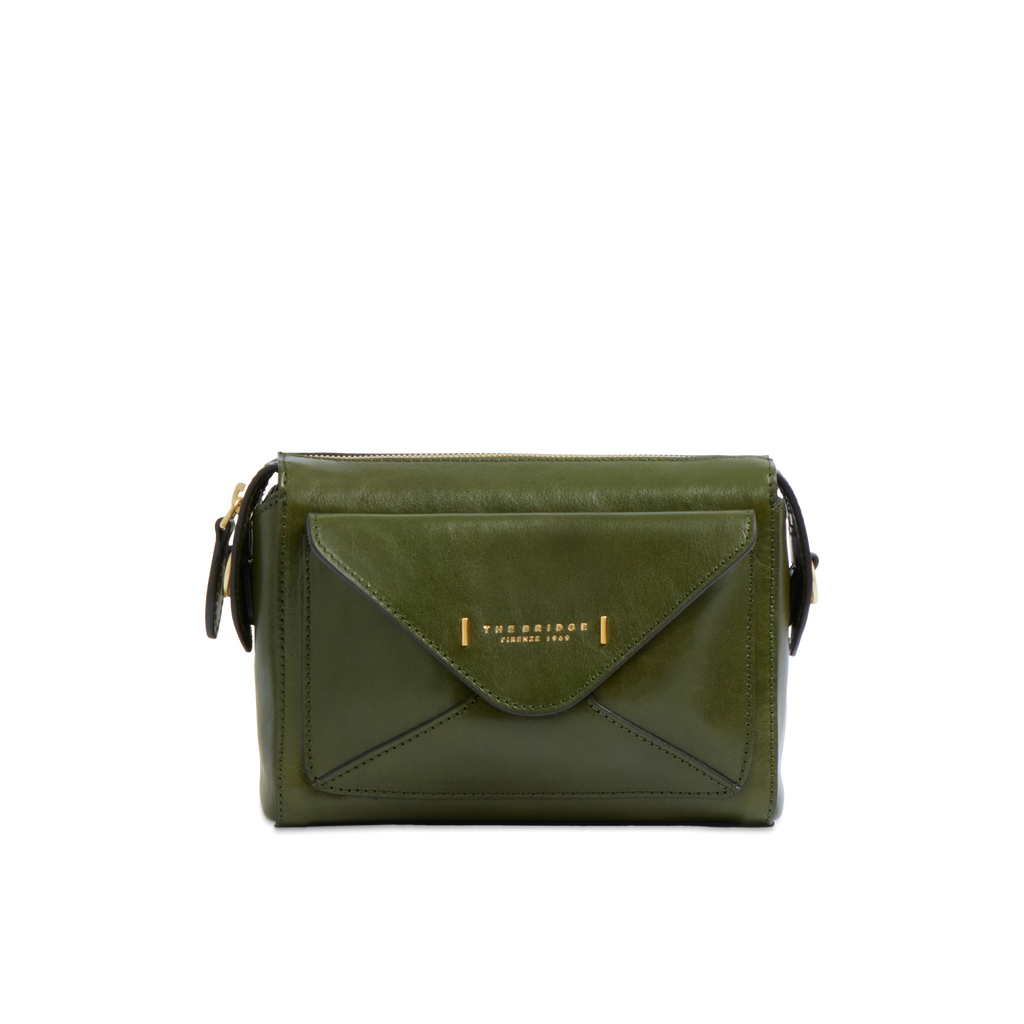 Borsa con doppia tracolla THE BRIDGE FRIDA 04290401 Verde