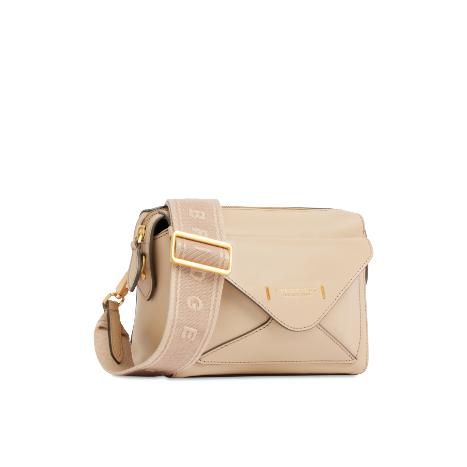 Borsa con doppia tracolla THE BRIDGE FRIDA 04290401 Burro
