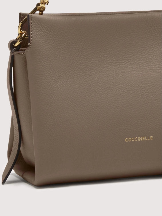 Borsa a mano e a spalla COCCINELLE BOHEME Warm Taupe
