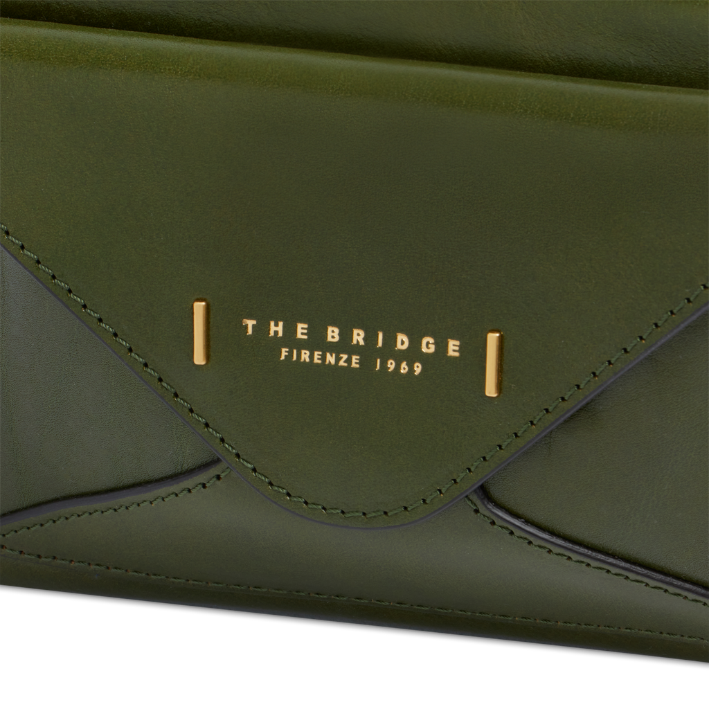 Borsa con doppia tracolla THE BRIDGE FRIDA 04290401 Verde