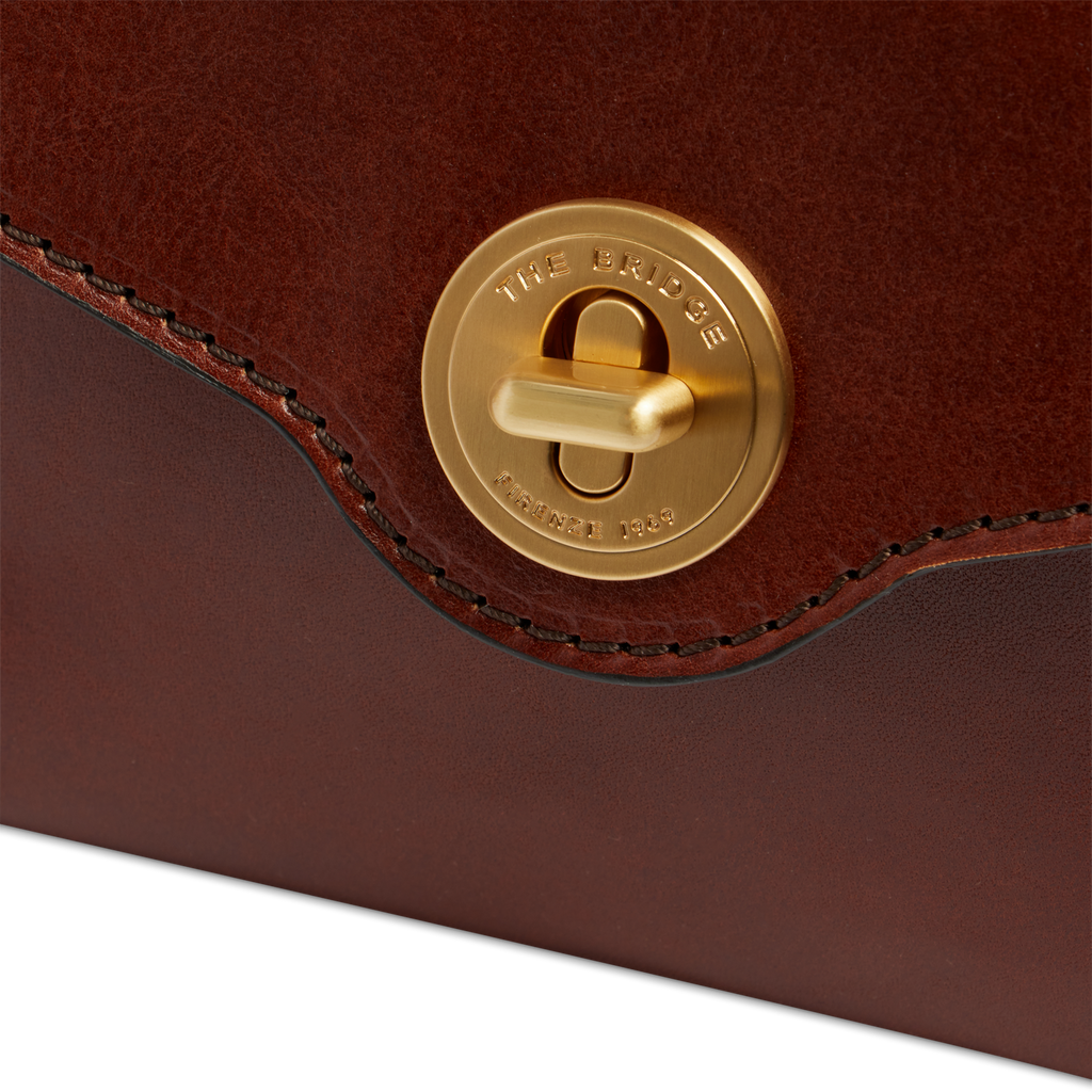 Borsa a mano con tracolla THE BRIDGE IRENE Cuoio