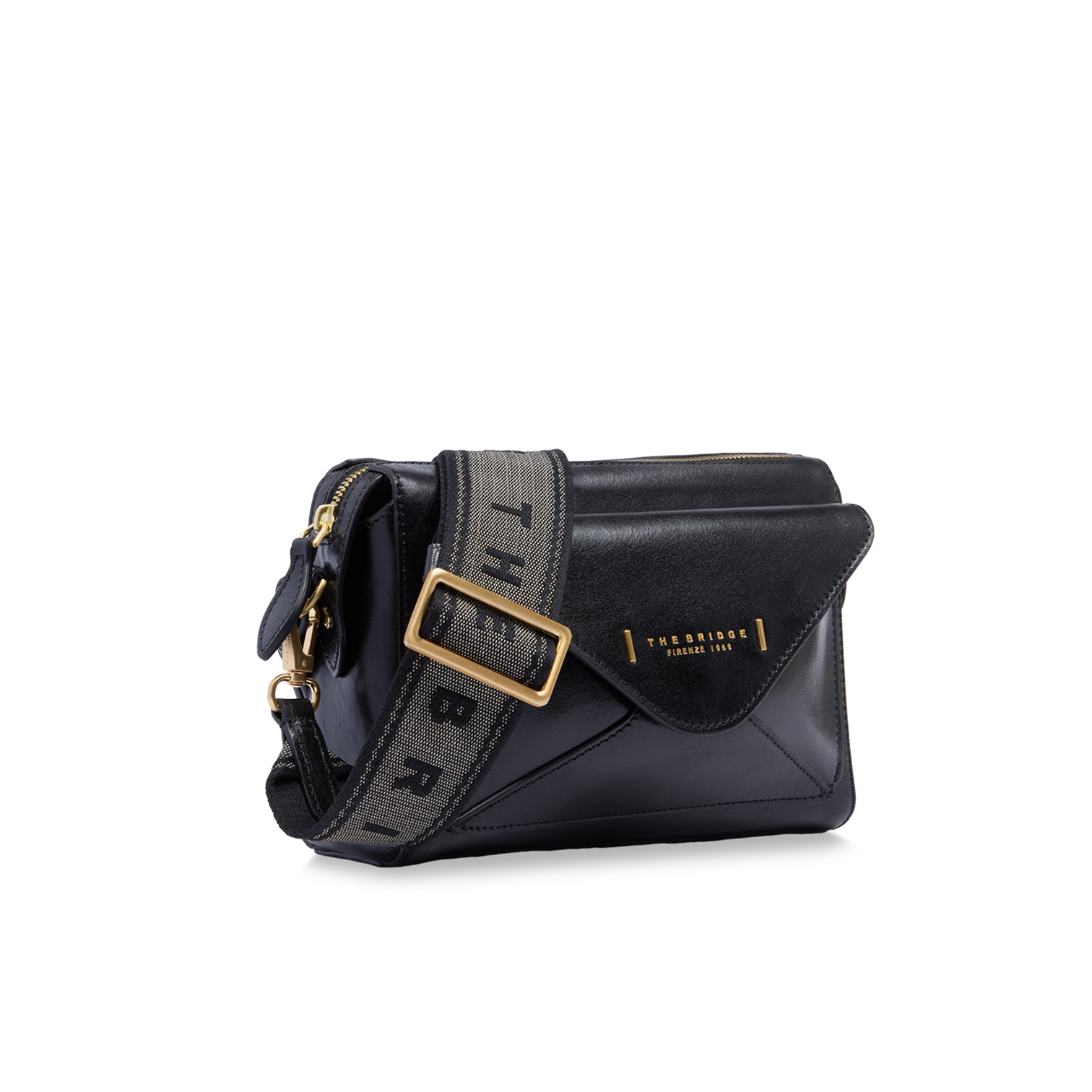 Borsa con doppia tracolla THE BRIDGE FRIDA 04290401 Nero