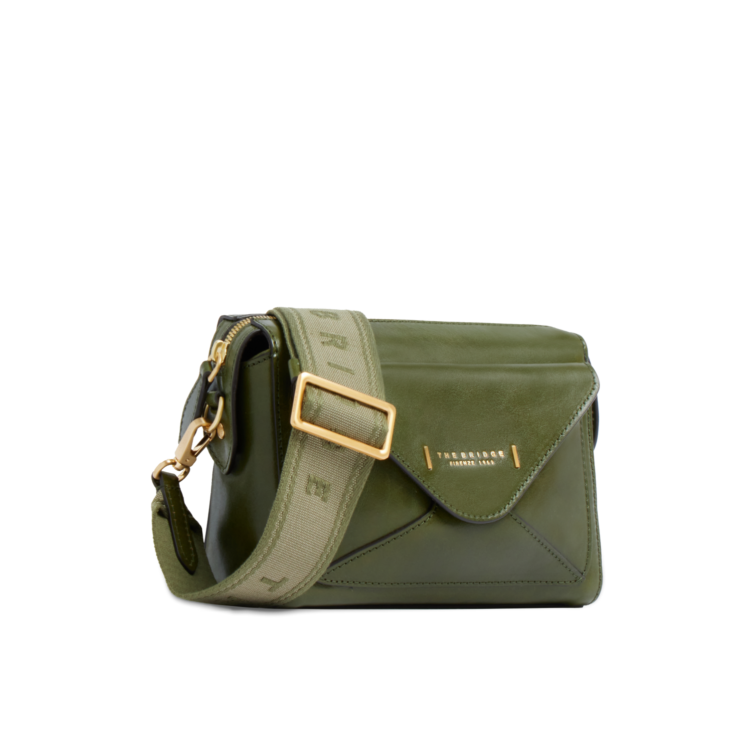 Borsa con doppia tracolla THE BRIDGE FRIDA 04290401 Verde