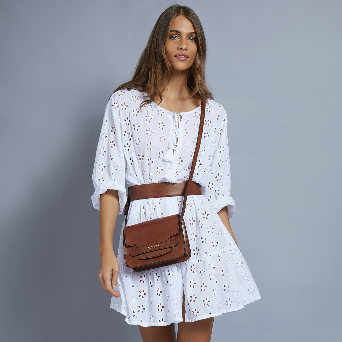 Borsa a spalla THE BRIDGE LUCREZIA 04192001 Cuoio