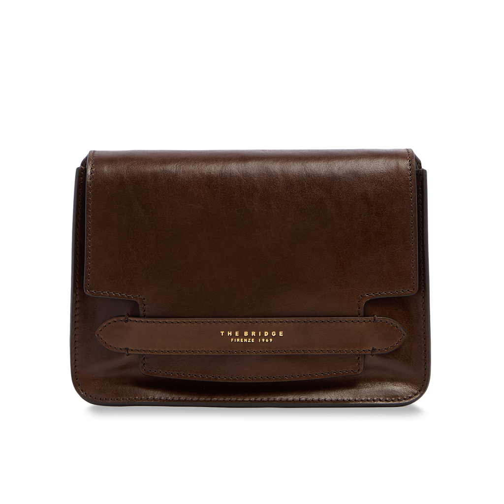 Borsa a spalla THE BRIDGE LUCREZIA 04193001 Moka