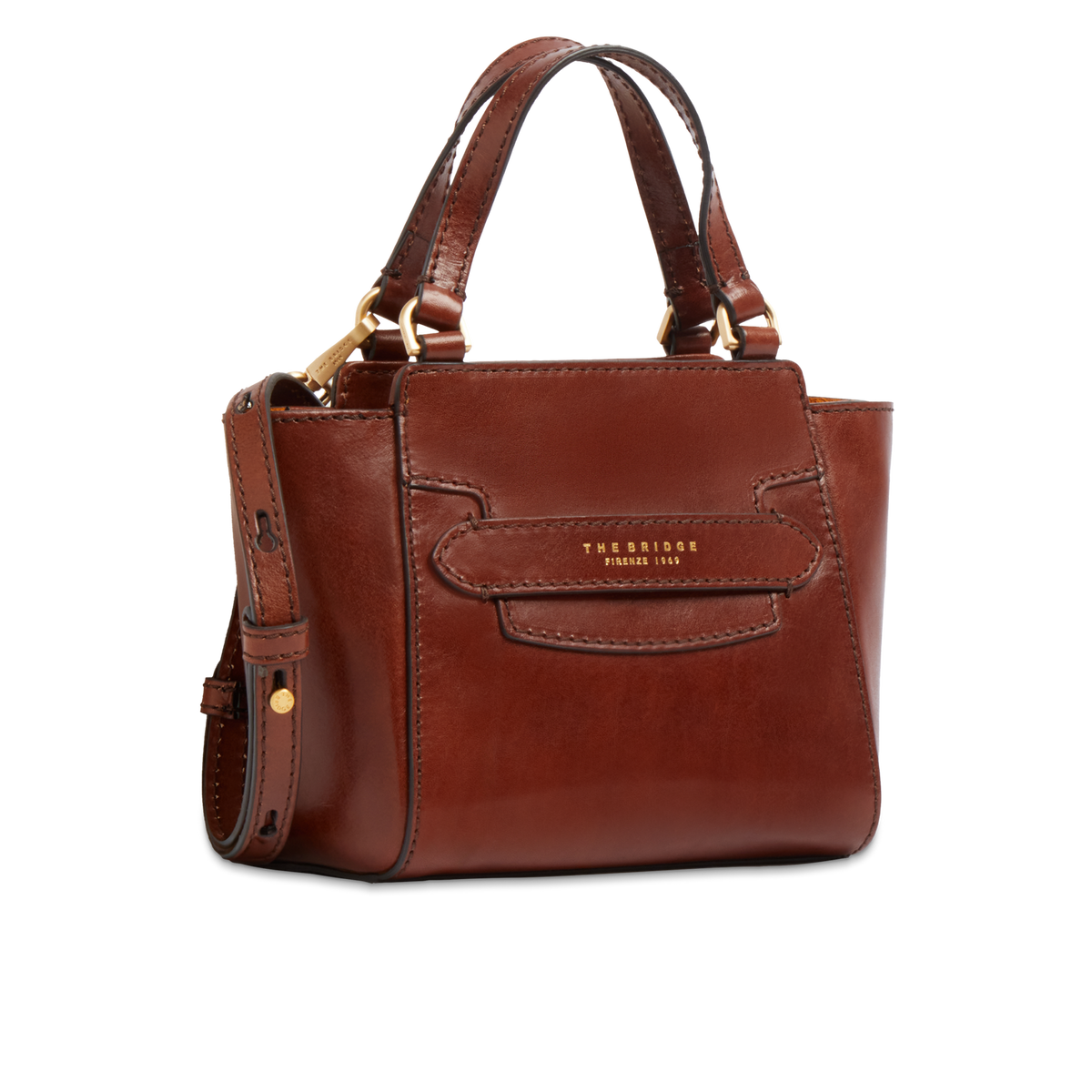 Borsa a mano con tracolla THE BRIDGE LUCREZIA Cuoio