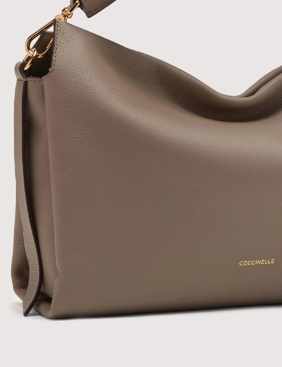 Borsa a mano e a spalla COCCINELLE BOHEME Warm Taupe