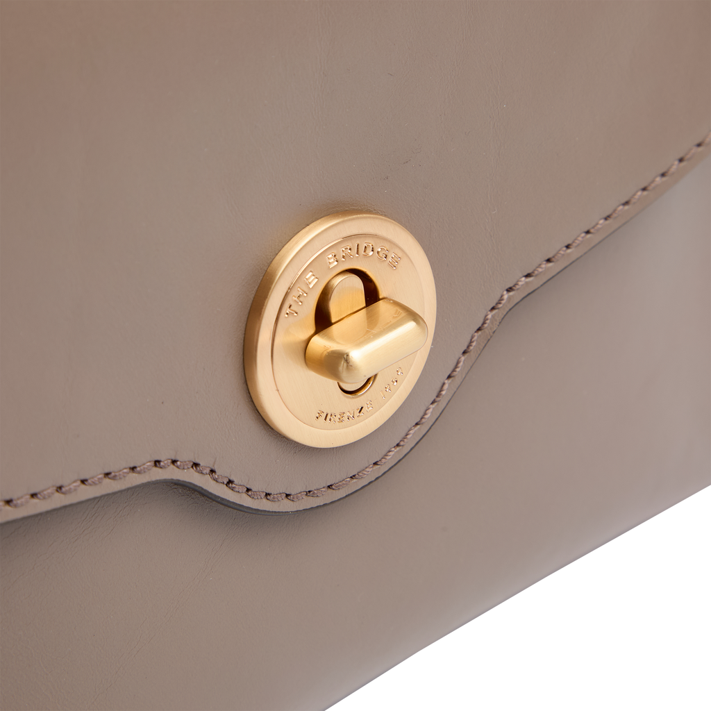Borsa a mano con tracolla THE BRIDGE IRENE Greige