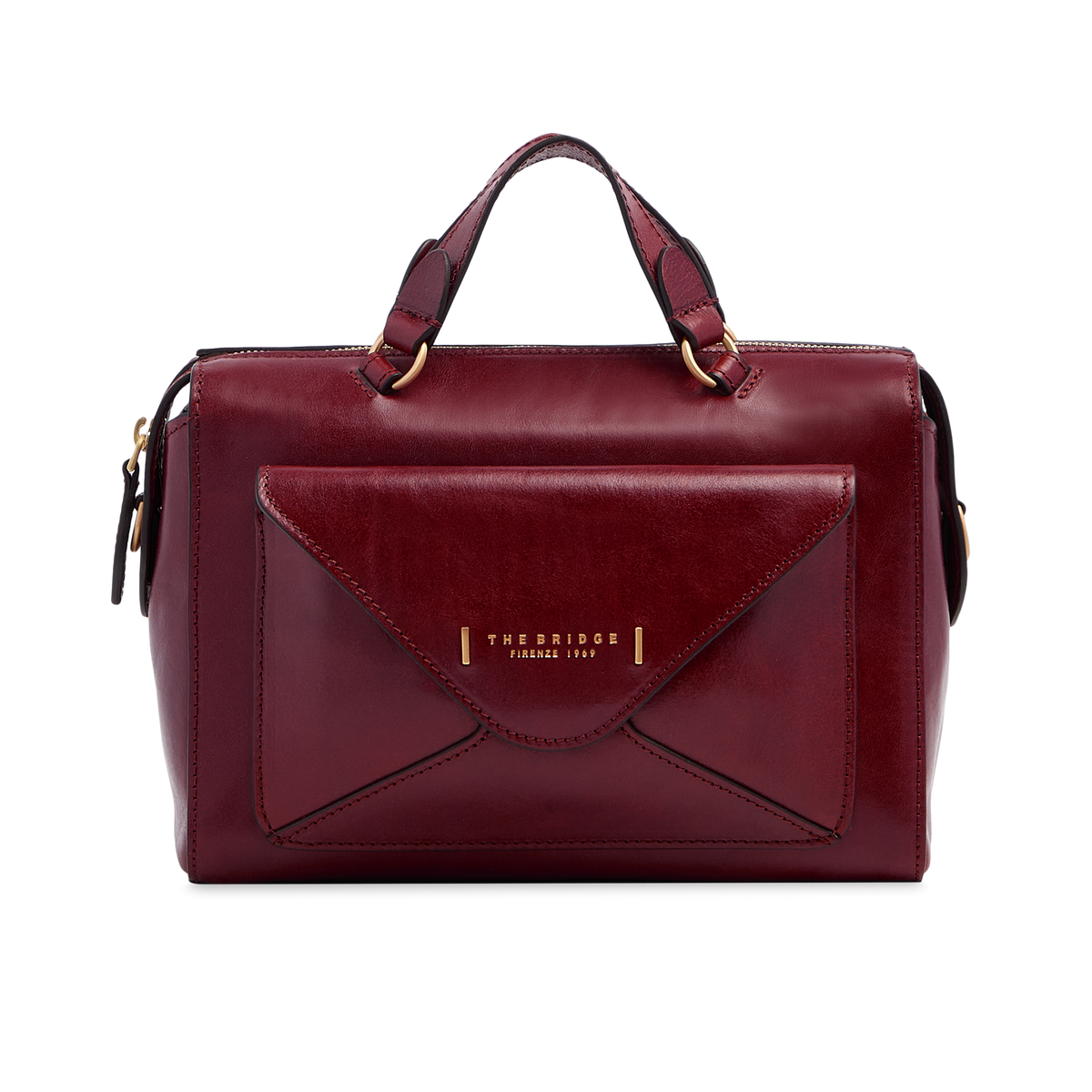 Borsa a mano con tracolla THE BRIDGE FRIDA Barolo