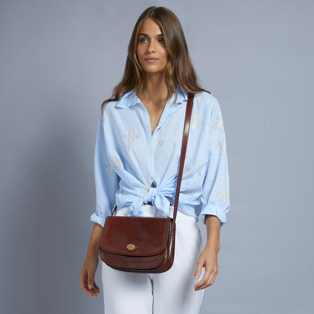 Borsa a spalla THE BRIDGE 04402201 Cuoio