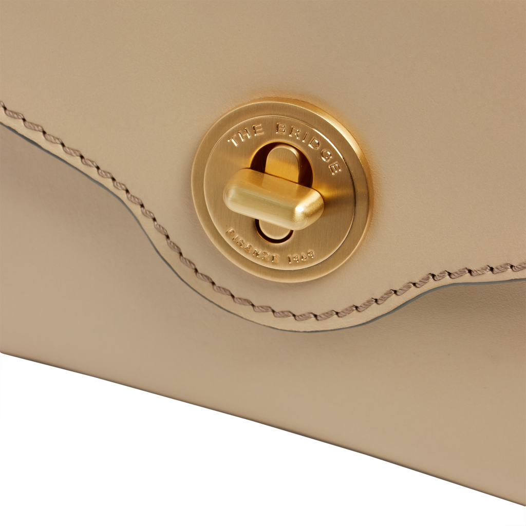 Borsa a mano con tracolla THE BRIDGE IRENE 04520501 Burro