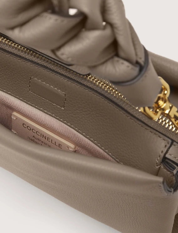 Borsa a mano e a spalla COCCINELLE BOHEME Warm Taupe