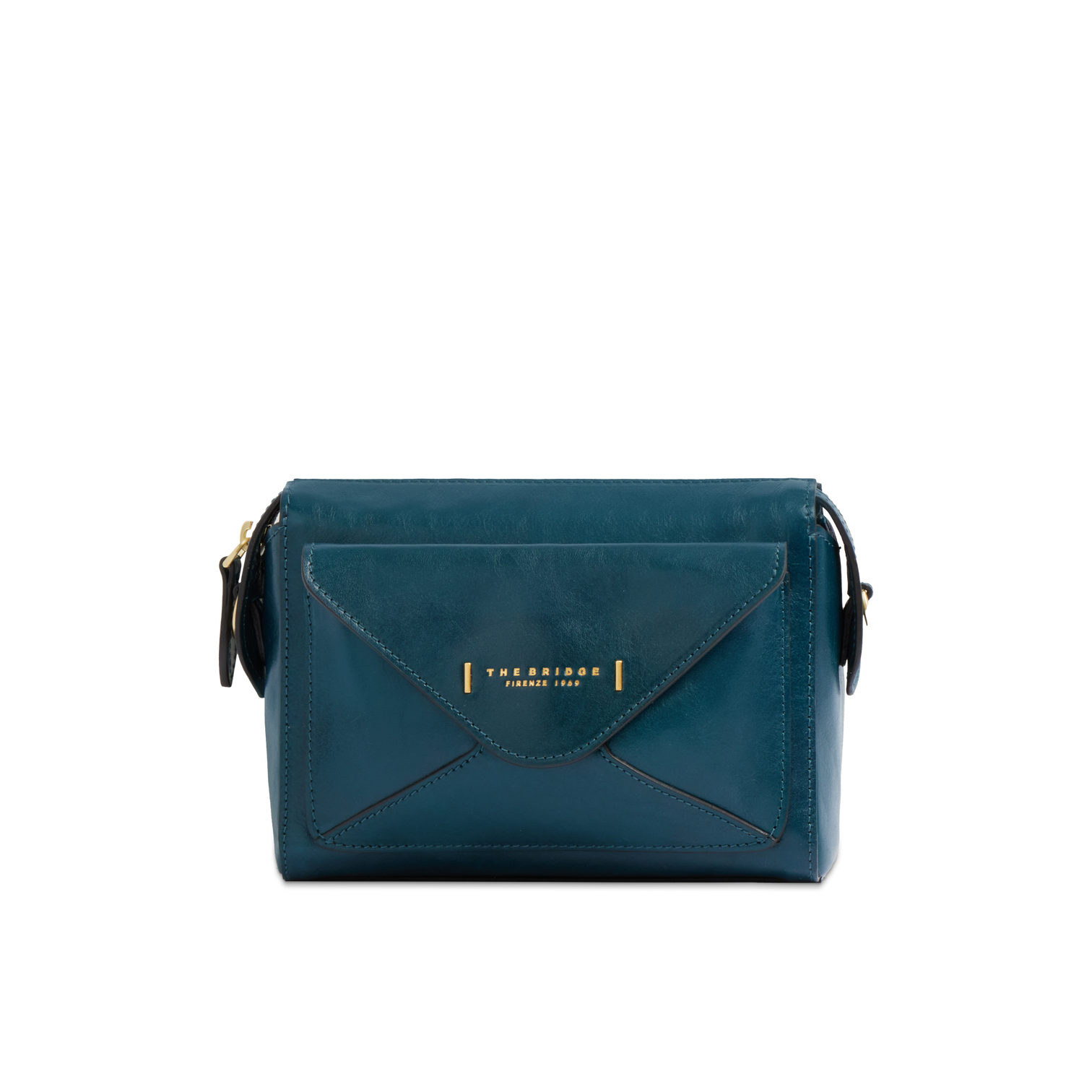Borsa con doppia tracolla THE BRIDGE FRIDA 04290401 Petrolio